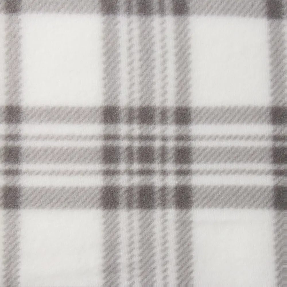 Фото 2 Плед Экономь И Я Клетка 150x180 см полиэстер цвет серо-белый Фото 2 Плед Экономь И Я Клетка 150x180 см полиэстер цвет серо-белый