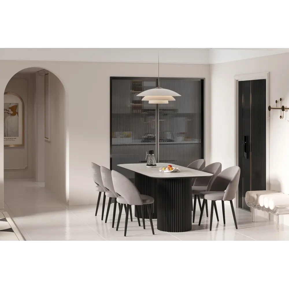 Фото 5 Стол прямоугольный Столбург 200x200 см керамогранит цвет камень светлый Фото 5 Стол прямоугольный Столбург 200x200 см керамогранит цвет камень светлый