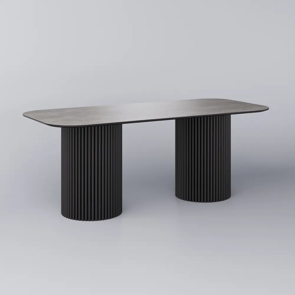 Фото 2 Стол прямоугольный Столбург 200x200 см керамогранит цвет камень светлый Фото 2 Стол прямоугольный Столбург 200x200 см керамогранит цвет камень светлый