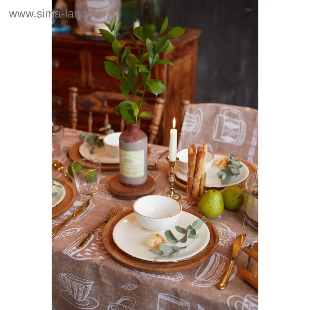 Фото 7 Скатерть Доляна Cup of tea 110х144 см 100% хлопок 164 г/м2 4682765 Фото 7 Скатерть Доляна Cup of tea 110х144 см 100% хлопок 164 г/м2 4682765