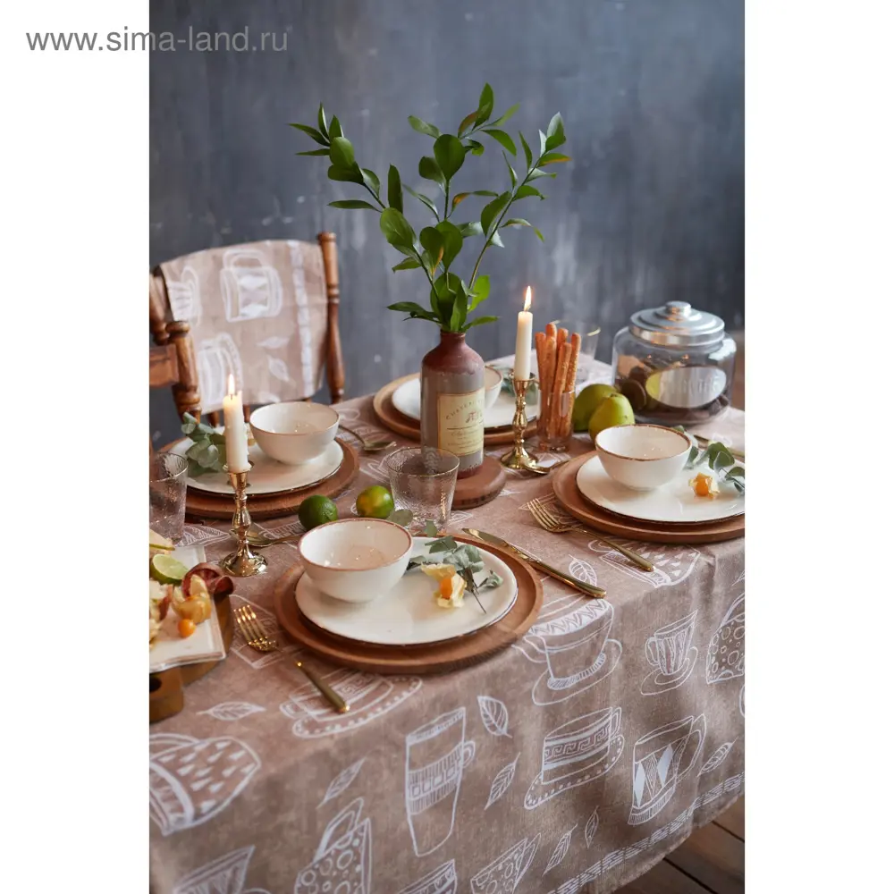 Фото 6 Скатерть Доляна Cup of tea 110х144 см 100% хлопок 164 г/м2 4682765 Фото 6 Скатерть Доляна Cup of tea 110х144 см 100% хлопок 164 г/м2 4682765