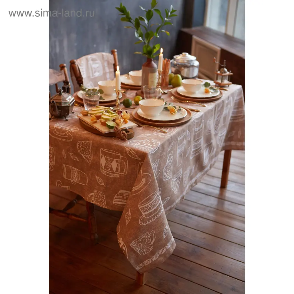 Фото 4 Скатерть Доляна Cup of tea 110х144 см 100% хлопок 164 г/м2 4682765 Фото 4 Скатерть Доляна Cup of tea 110х144 см 100% хлопок 164 г/м2 4682765