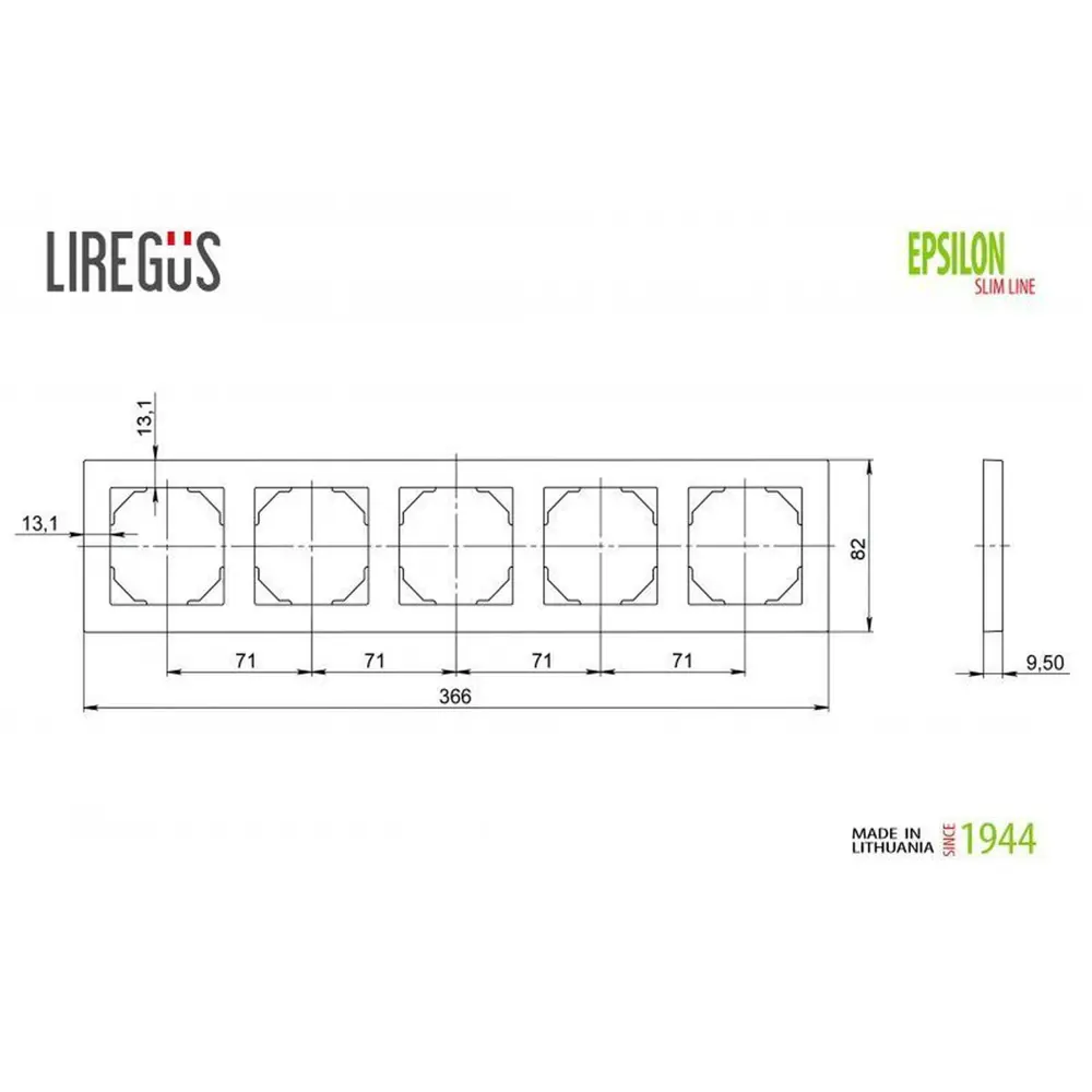 Фото 4 Рамка для розеток и выключателей Liregus Epsilon 28-092 5 постов цвет бежевый Фото 4 Рамка для розеток и выключателей Liregus Epsilon 28-092 5 постов цвет бежевый