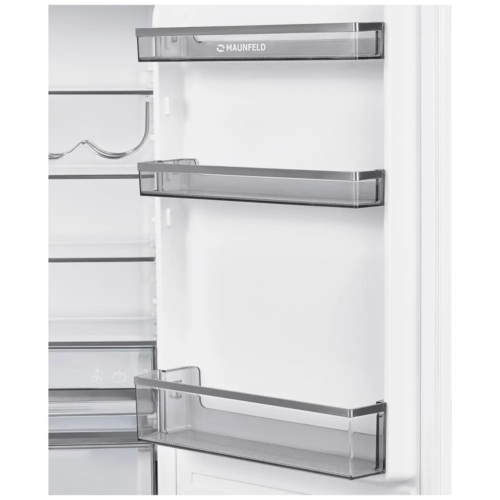 Фото 10 Встраиваемый холодильник Maunfeld MBF177NFFWGR Inverter 54x178 см цвет белый
