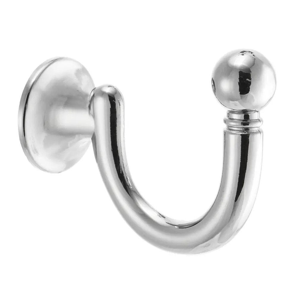 Фото Крючок мебельный однорожковый Kerron хром KR-0150 3 шт. Фото Крючок мебельный однорожковый Kerron хром KR-0150 3 шт.