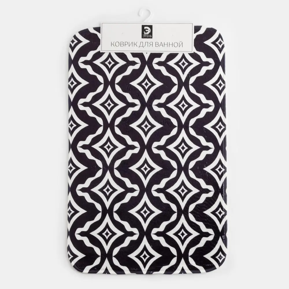 Фото 6 Коврик для ванной комнаты ЭТЕЛЬ 5399394 50х50см цвет разноцветный