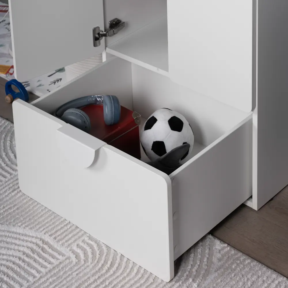 Фото 12 Шкаф распашной Гуд лакк Пикси с 2 дверями 61x123x57 см ДСП цвет робкий подснежник