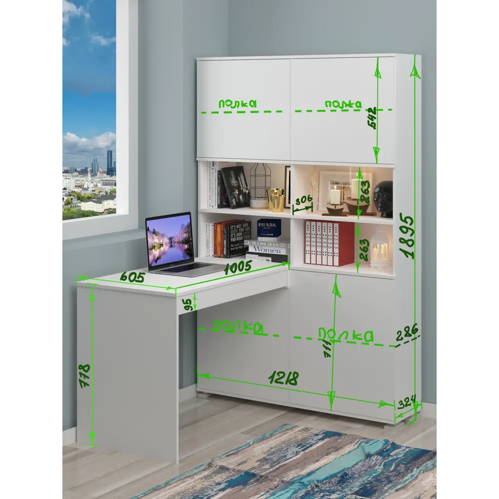 Фото 5 Стол компьютерный Мэрдэс СМД-120 1218x1895x1329 см ЛДСП цвет графит Фото 5 Стол компьютерный Мэрдэс СМД-120 1218x1895x1329 см ЛДСП цвет графит