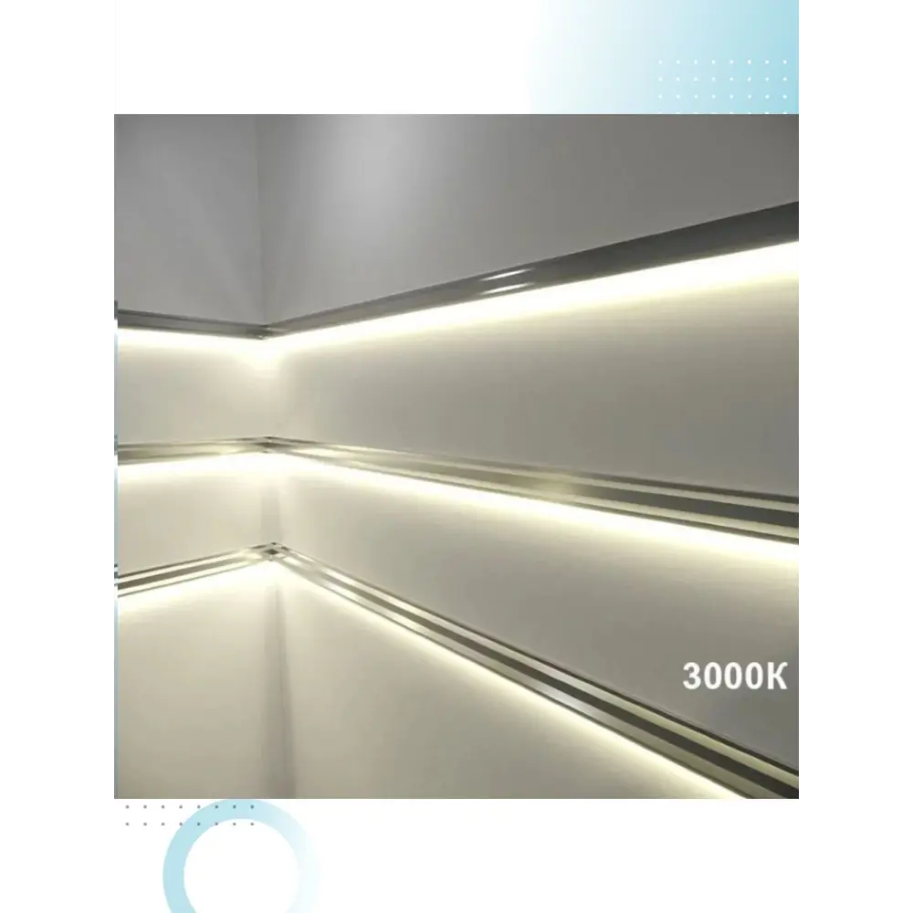 Фото 3 Светодиодная лента Gls D22630 120 диод/м 9.6 Вт/м 12 В IP20 5 м теплый белый свет