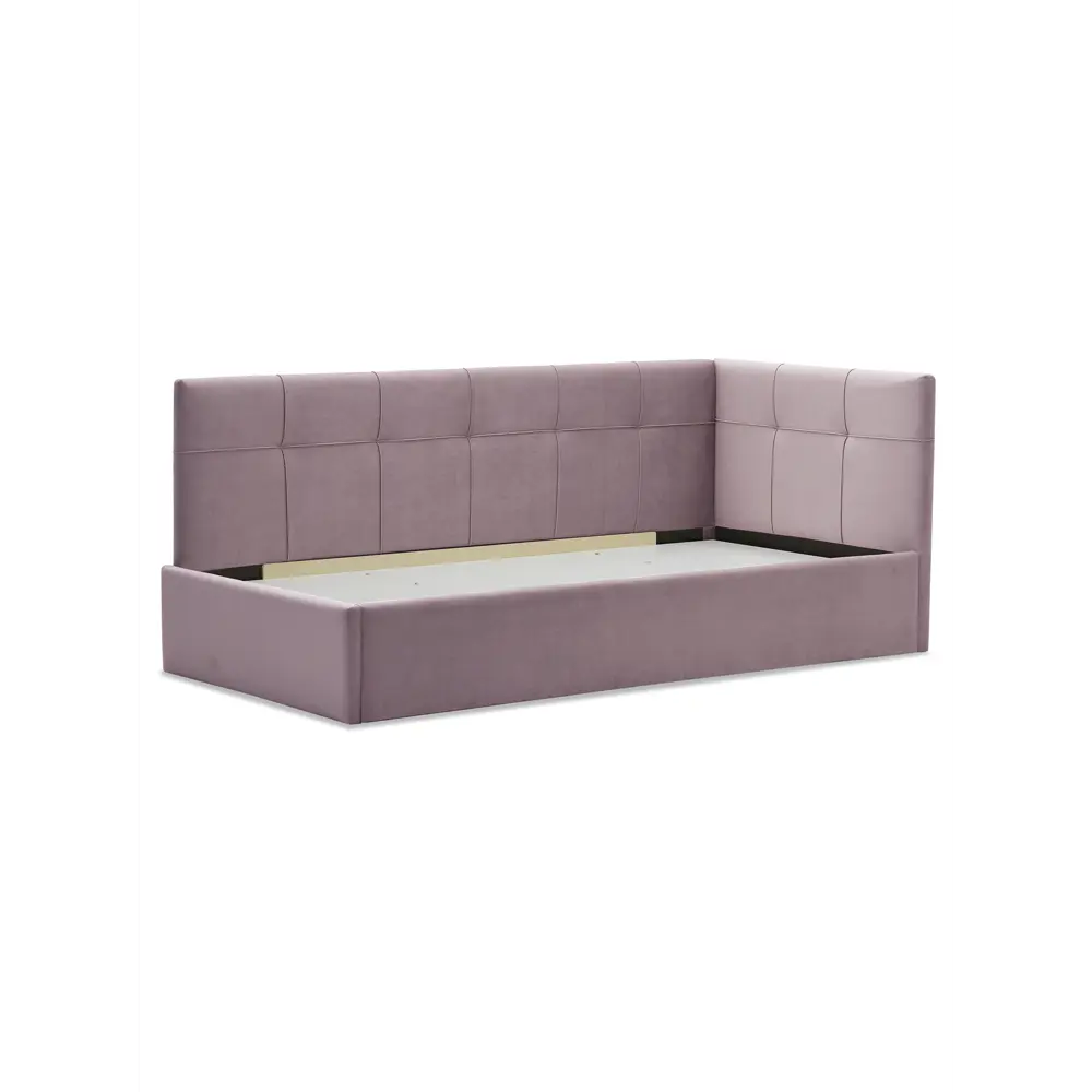 Фото 7 Кровать Ладья Келсо 214x85x101 см ЛДСП цвет сиренево-розовый