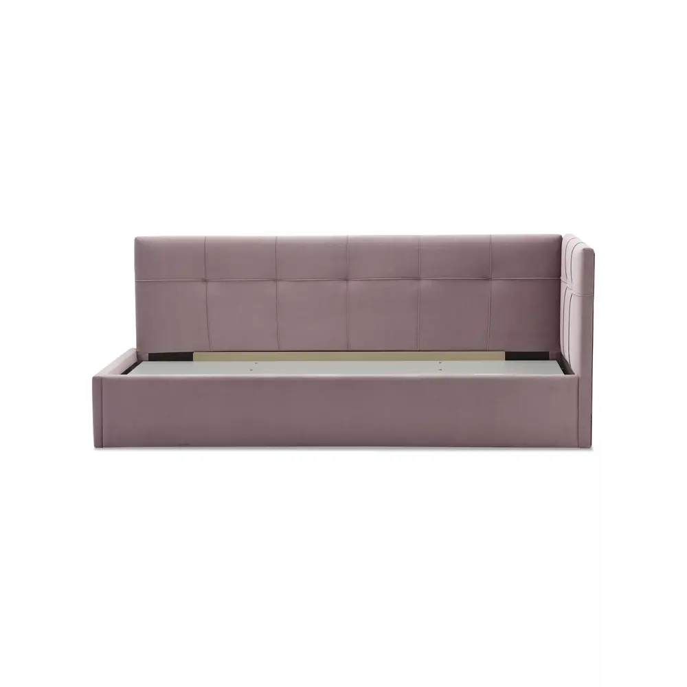 Фото 11 Кровать Ладья Келсо 214x85x101 см ЛДСП цвет сиренево-розовый