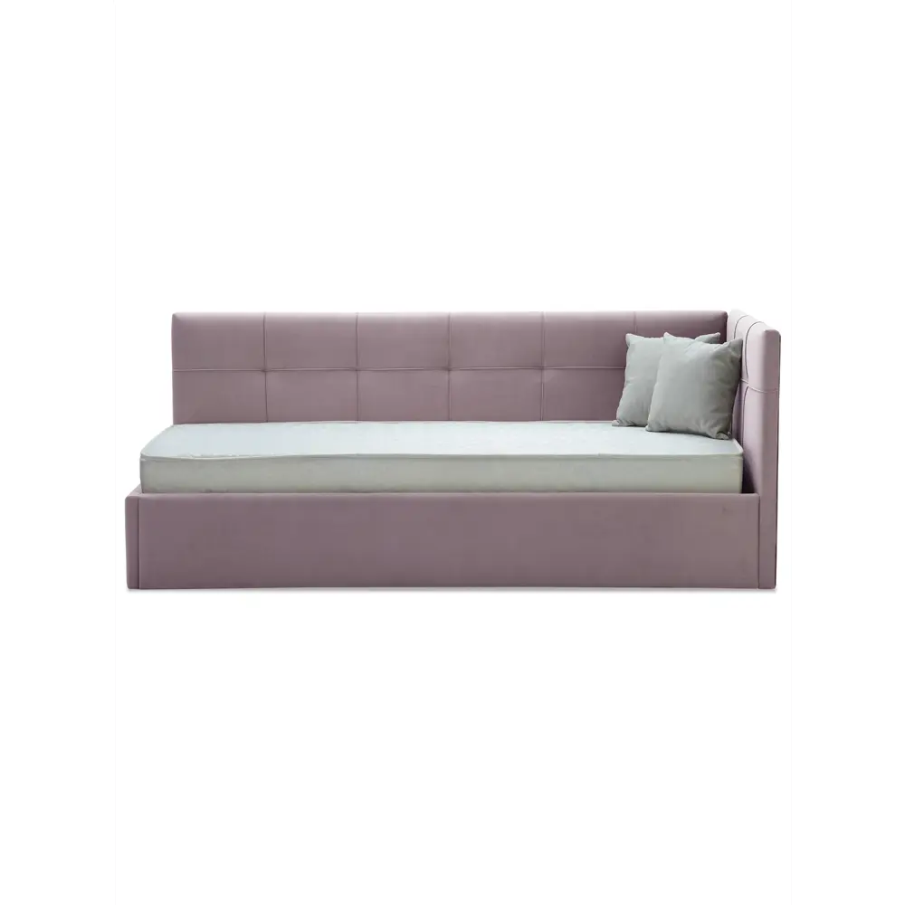 Фото 12 Кровать Ладья Келсо 214x85x101 см ЛДСП цвет сиренево-розовый