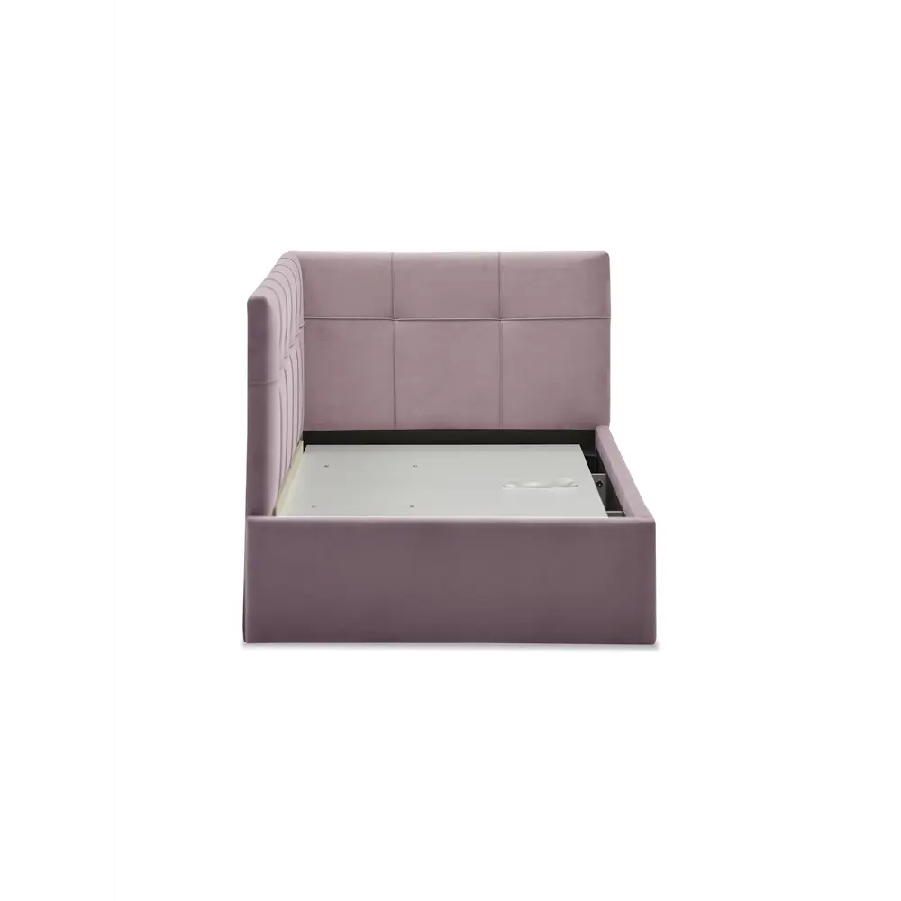 Фото 13 Кровать Ладья Келсо 214x85x101 см ЛДСП цвет сиренево-розовый