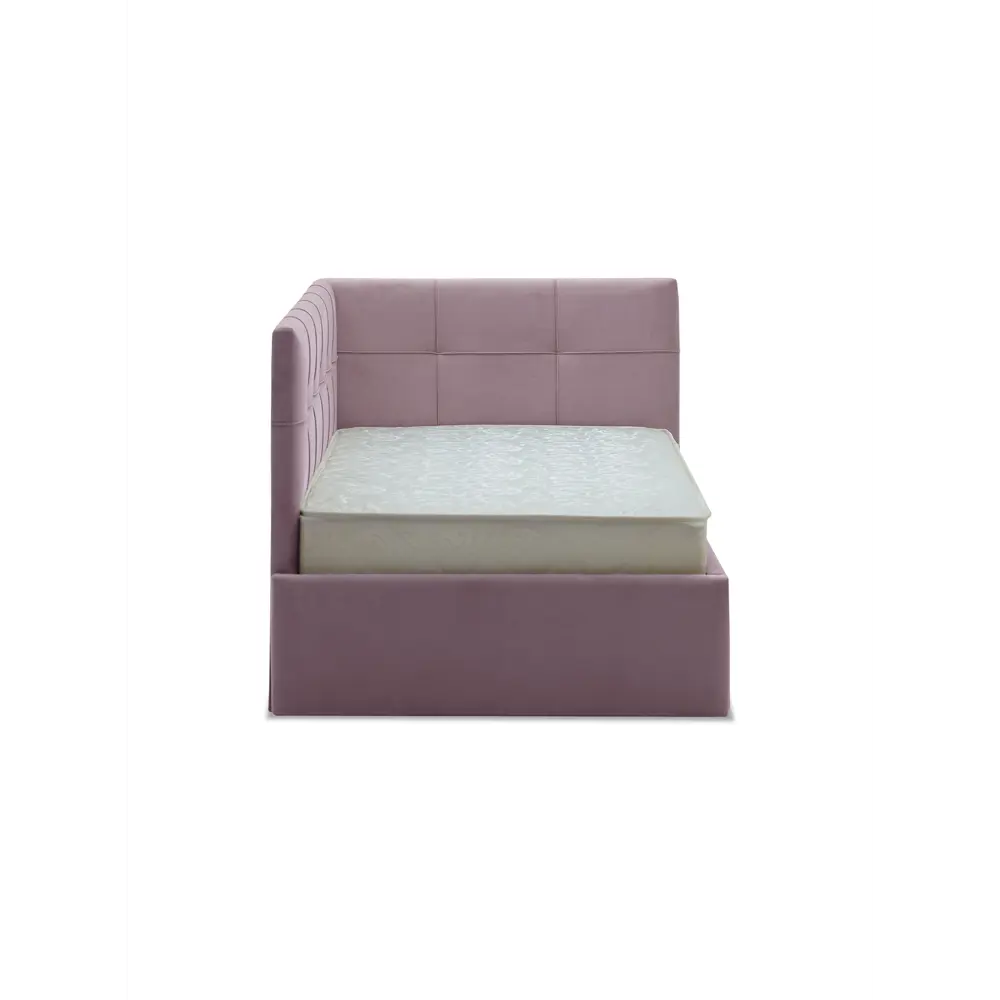 Фото 14 Кровать Ладья Келсо 214x85x101 см ЛДСП цвет сиренево-розовый