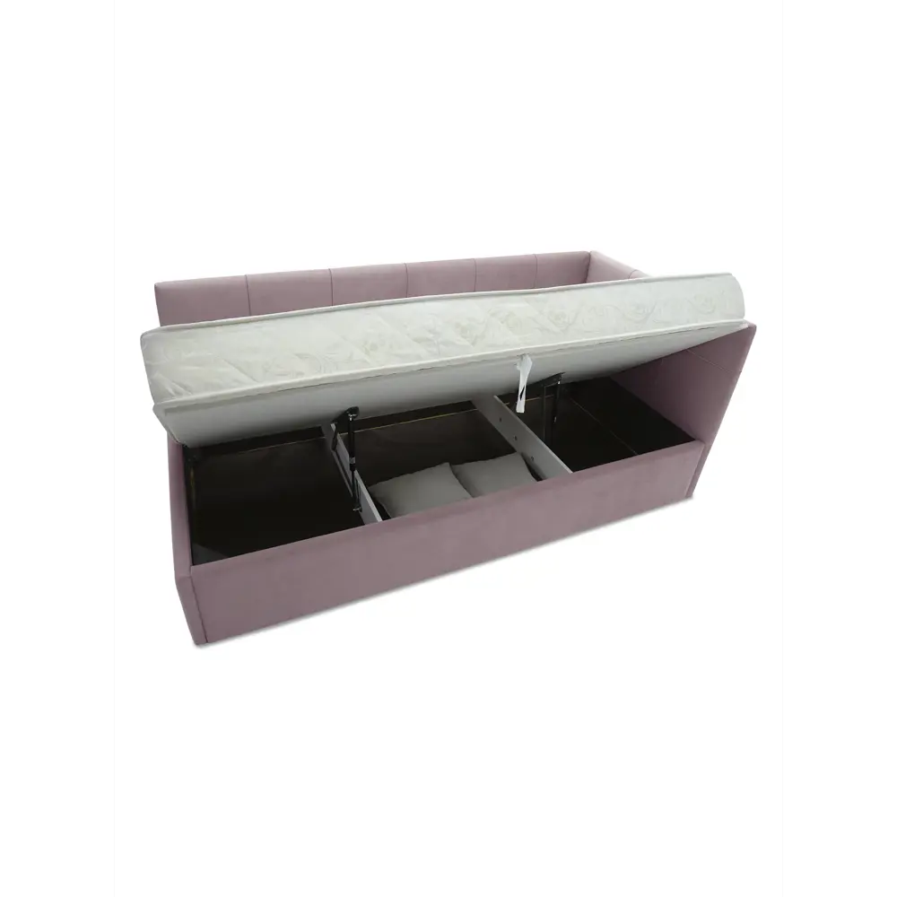 Фото 17 Кровать Ладья Келсо 214x85x101 см ЛДСП цвет сиренево-розовый