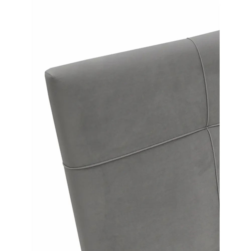 Фото 10 Кровать Ладья Келсо 214x85x101 см велюр цвет серый Фото 10 Кровать Ладья Келсо 214x85x101 см велюр цвет серый