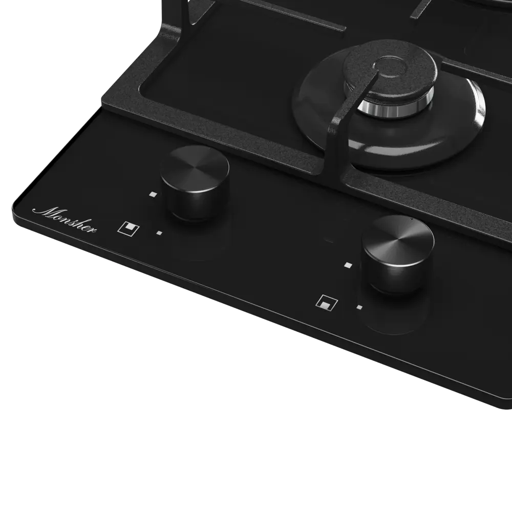 Фото 9 Газовая варочная панель Monsher MGG 33 Noir 30 см 2 конфорки цвет черный Фото 9 Газовая варочная панель Monsher MGG 33 Noir 30 см 2 конфорки цвет черный