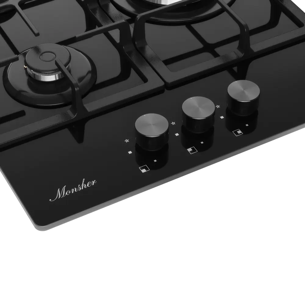 Фото 9 Газовая варочная панель Monsher MGG 43 Noir 45 см 3 конфорки цвет Черный Фото 9 Газовая варочная панель Monsher MGG 43 Noir 45 см 3 конфорки цвет Черный