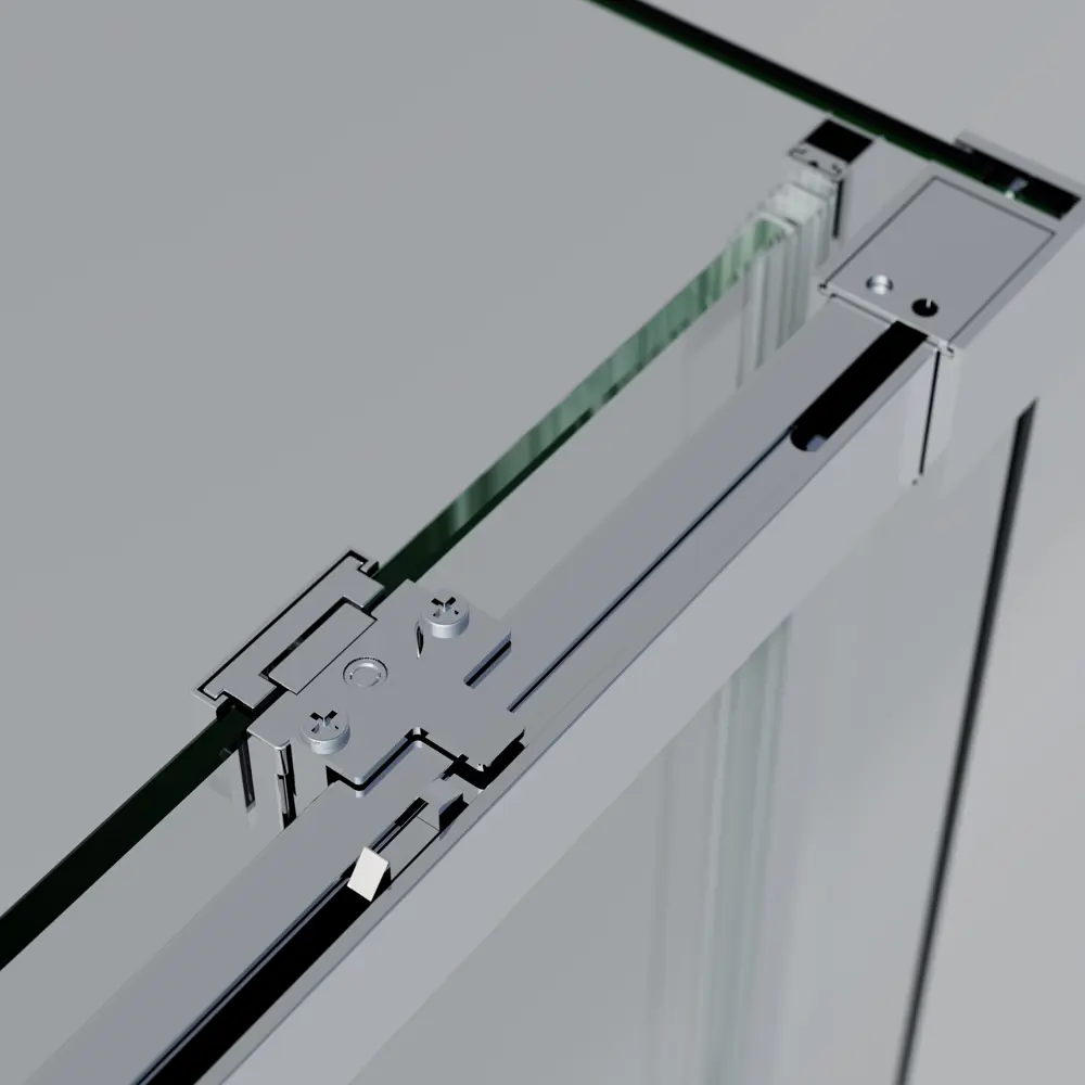 Фото 6 Душевой уголок Vincea Soft 2 VSR-3SO2 прямоугольный 130x80см хромированный профиль эффект стекла прозрачное закаленное стекло