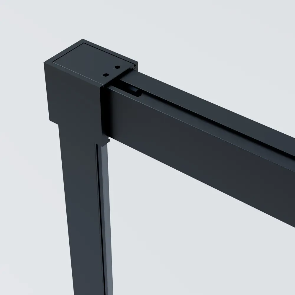 Фото 8 Душевой уголок Vincea Soft 2 VSR-3SO2 прямоугольный 130x80см черный профиль эффект стекла прозрачное закаленное стекло