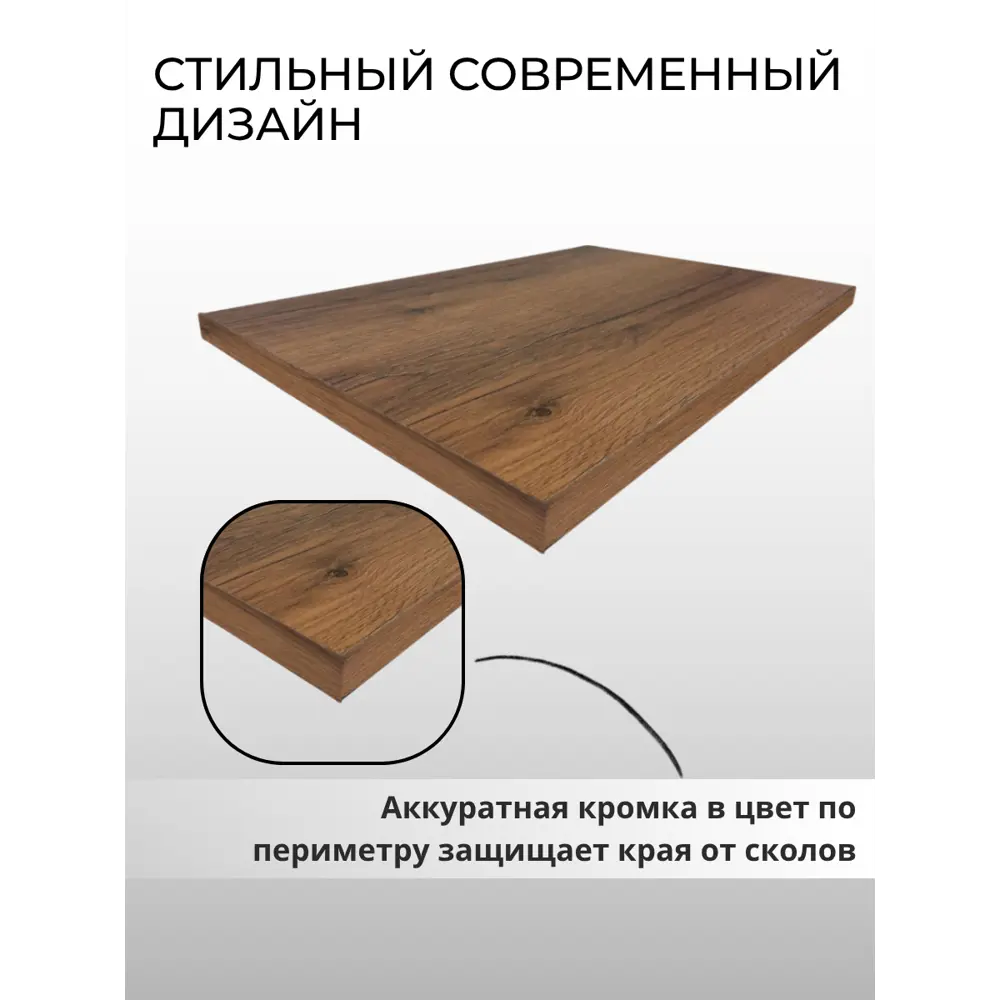 Фото 9 Мебельная панель ЛДСП 120x20x25 мм цвет дуб делано темный Фото 9 Мебельная панель ЛДСП 120x20x25 мм цвет дуб делано темный