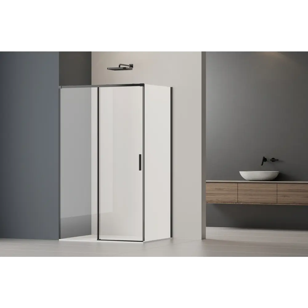 Фото 2 Душевой уголок Vincea Soft 2 VSR-3SO2 прямоугольный 120x90см черный профиль эффект стекла прозрачное закаленное стекло Фото 2 Душевой уголок Vincea Soft 2 VSR-3SO2 прямоугольный 120x90см черный профиль эффект стекла прозрачное закаленное стекло