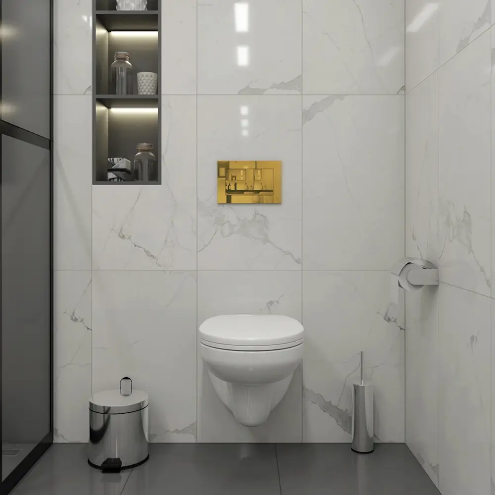 Фото 3 Инсталляция с унитазом комплект 5 в 1 Teymi F16102 унитаз подвесной безободковый Hanna кнопка золото Фото 3 Инсталляция с унитазом комплект 5 в 1 Teymi F16102 унитаз подвесной безободковый Hanna кнопка золото