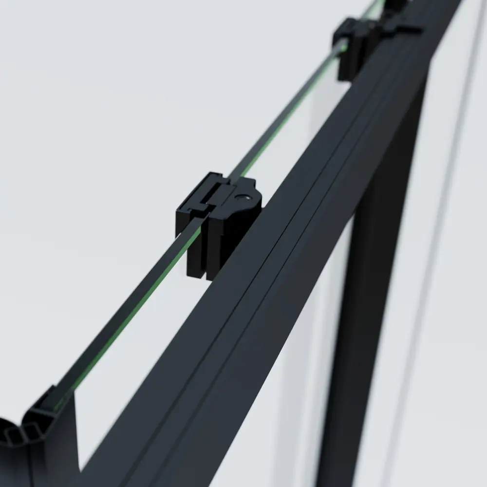 Фото 4 Душевой уголок Vincea Rapid-N VSS-3RN квадратный 80x80см черный профиль эффект стекла прозрачное закаленное стекло Фото 4 Душевой уголок Vincea Rapid-N VSS-3RN квадратный 80x80см черный профиль эффект стекла прозрачное закаленное стекло