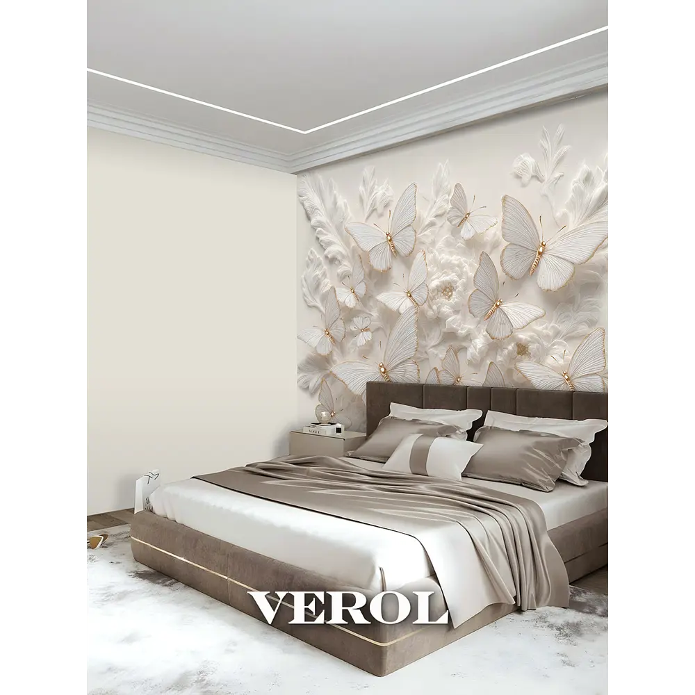 Фото 6 Фотообои флизелиновые Verol Молочный 300x283 см Фото 6 Фотообои флизелиновые Verol Молочный 300x283 см