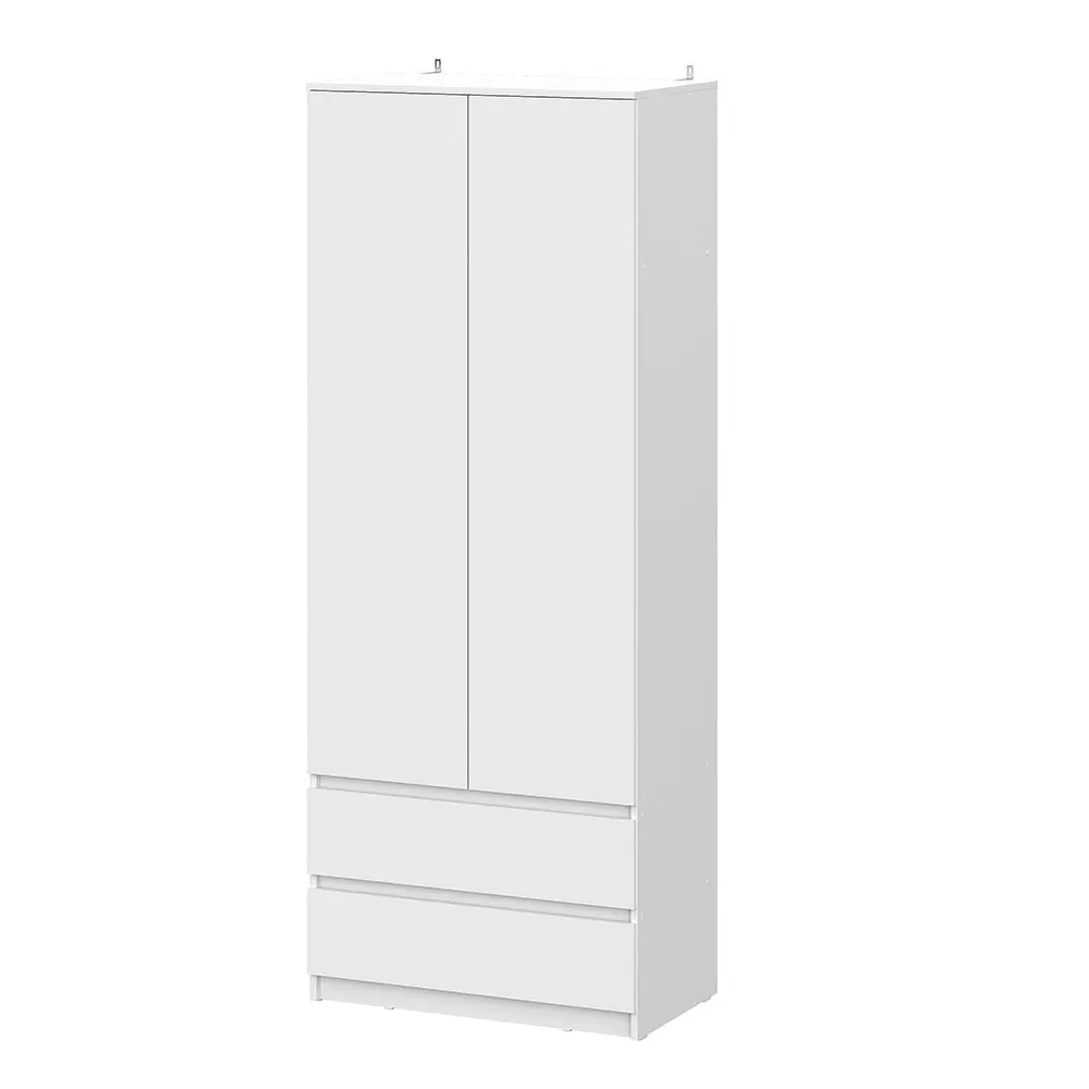 Фото Шкаф распашной Арника Денвер с 2 дверями 80.1x205.2x46.2 см ЛДСП цвет белый Фото Шкаф распашной Арника Денвер с 2 дверями 80.1x205.2x46.2 см ЛДСП цвет белый