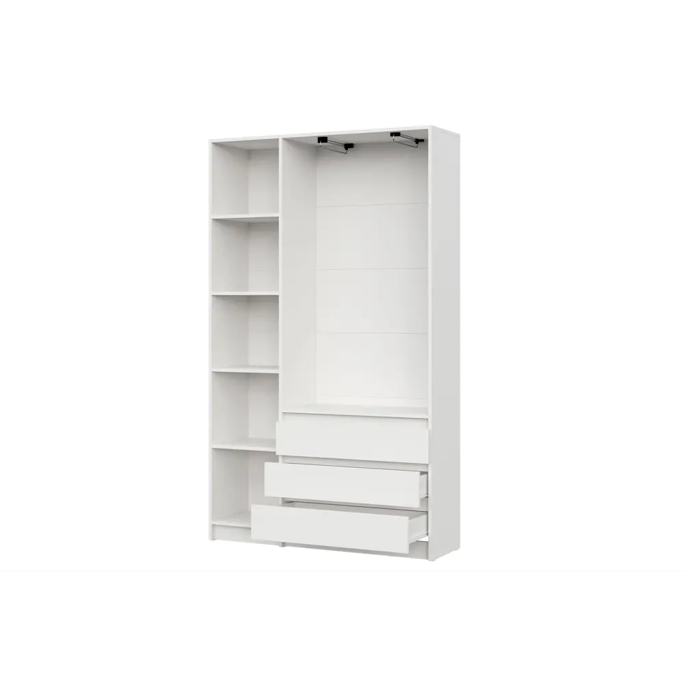 Фото 2 Шкаф распашной Арника Бали с 3 дверями 120.1x200x38 см ЛДСП цвет белый Фото 2 Шкаф распашной Арника Бали с 3 дверями 120.1x200x38 см ЛДСП цвет белый