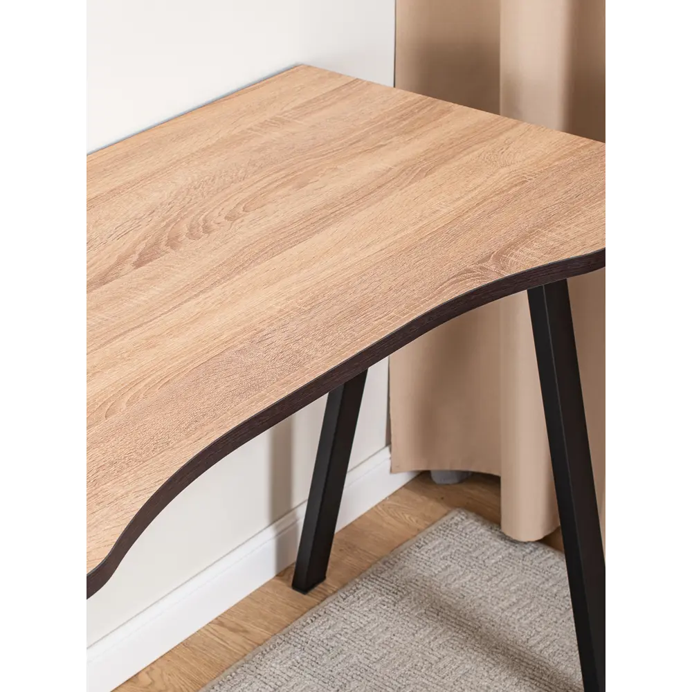 Фото 12 Стол письменный Домотека Оскар 1 122x75x64 см ЛДСП цвет светлый орех