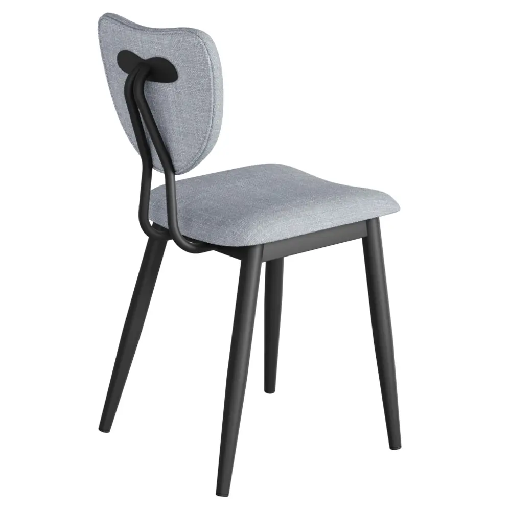 Фото 3 Стул Мидори Столбург ткань рогожка Флорида серебро