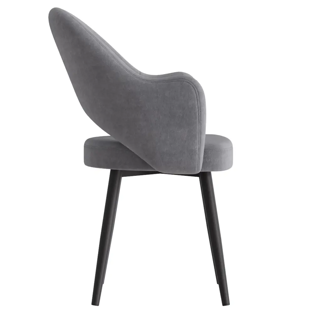 Фото 2 Стул КЛЕО Столбург ткань Парма 1014 асфальт / каркас металл черный стелс Фото 2 Стул КЛЕО Столбург ткань Парма 1014 асфальт / каркас металл черный стелс