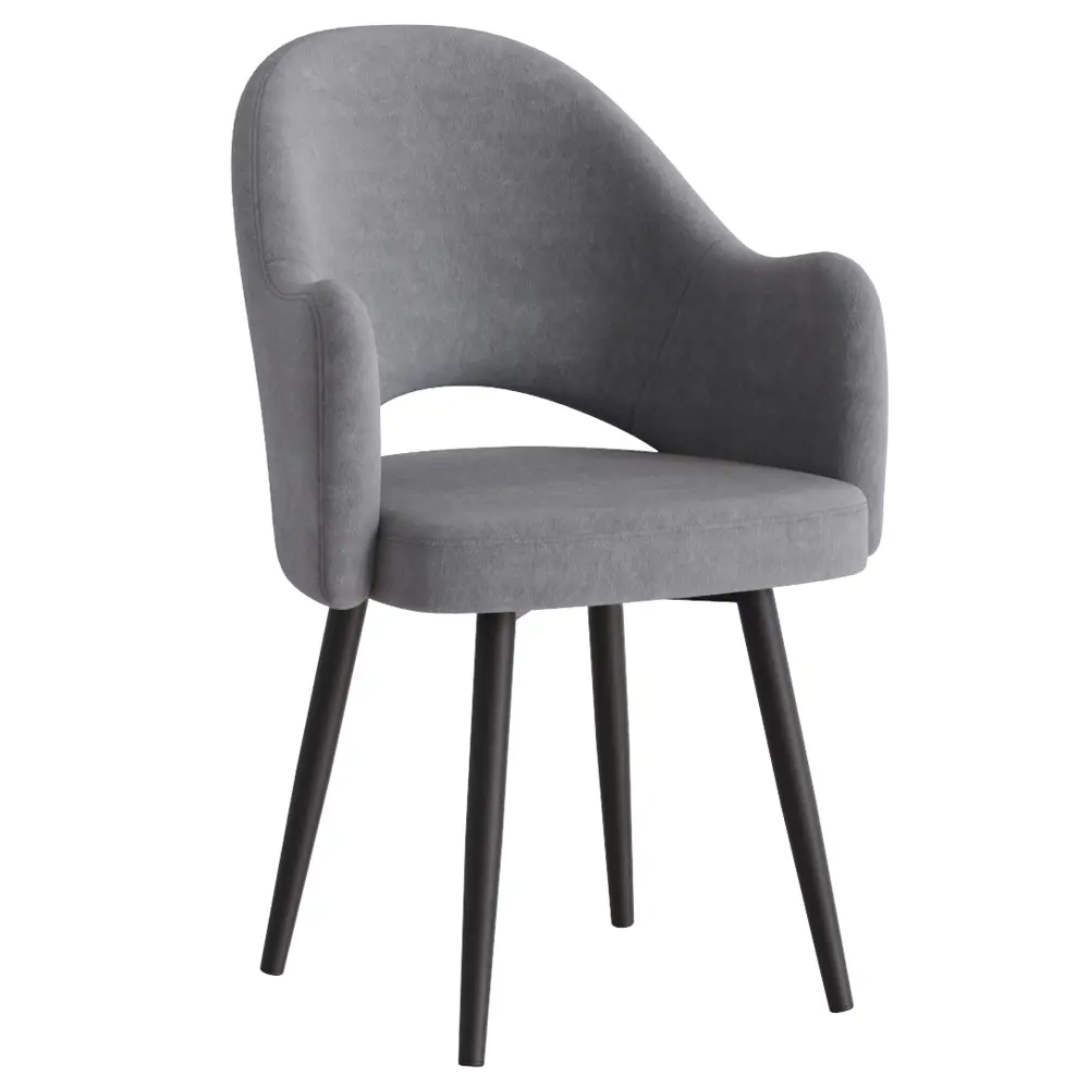 Фото 4 Стул КЛЕО Столбург ткань Парма 1014 асфальт / каркас металл черный стелс Фото 4 Стул КЛЕО Столбург ткань Парма 1014 асфальт / каркас металл черный стелс