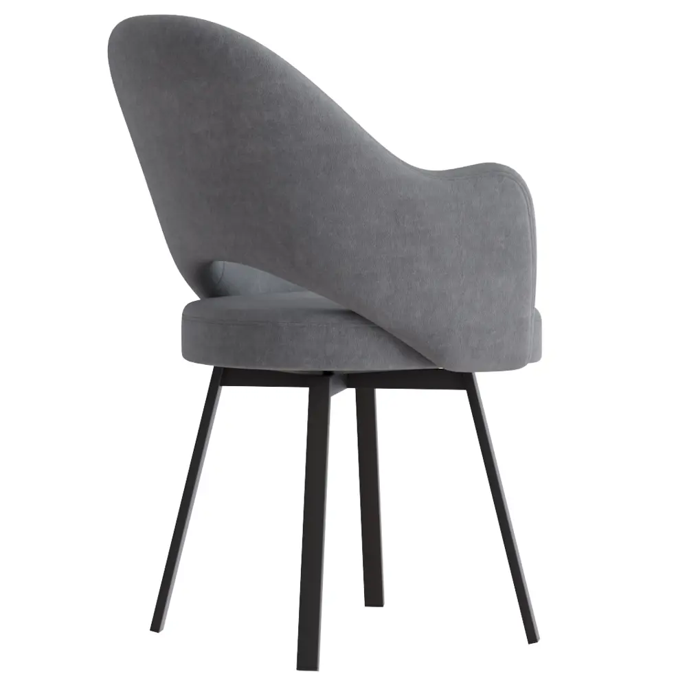 Фото 3 Стул КЛЕО Столбург ткань Парма 1014 асфальт / каркас металл черный рилли Фото 3 Стул КЛЕО Столбург ткань Парма 1014 асфальт / каркас металл черный рилли