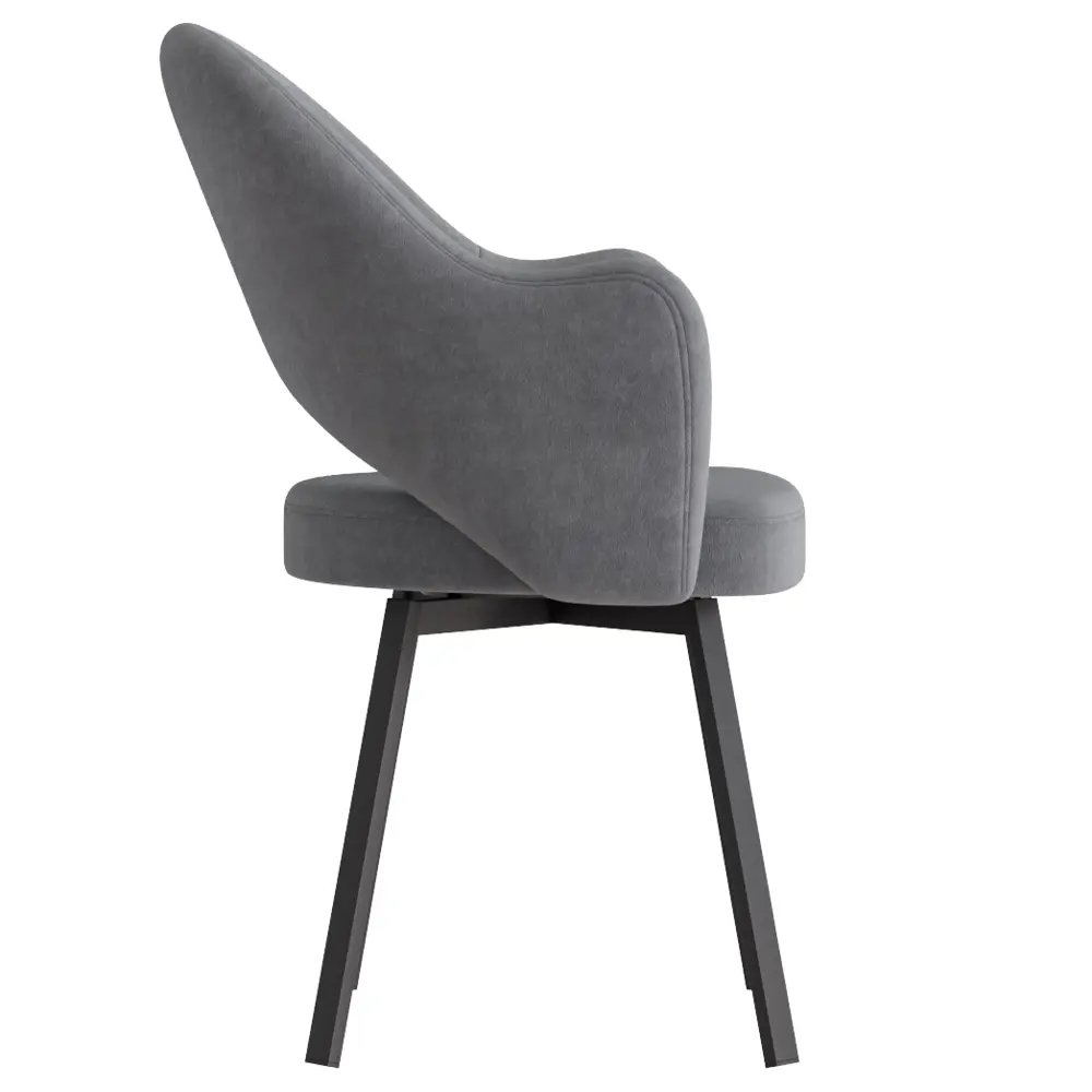 Фото 2 Стул КЛЕО Столбург ткань Парма 1014 асфальт / каркас металл черный рилли Фото 2 Стул КЛЕО Столбург ткань Парма 1014 асфальт / каркас металл черный рилли