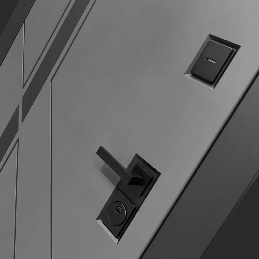 Фото 5 Входная дверь Bunker Бункер BN-12 левый 205x96см цвет веллюто оскуро/грей софт с зеркалом ФЛЗ-649 Фото 5 Входная дверь Bunker Бункер BN-12 левый 205x96см цвет веллюто оскуро/грей софт с зеркалом ФЛЗ-649