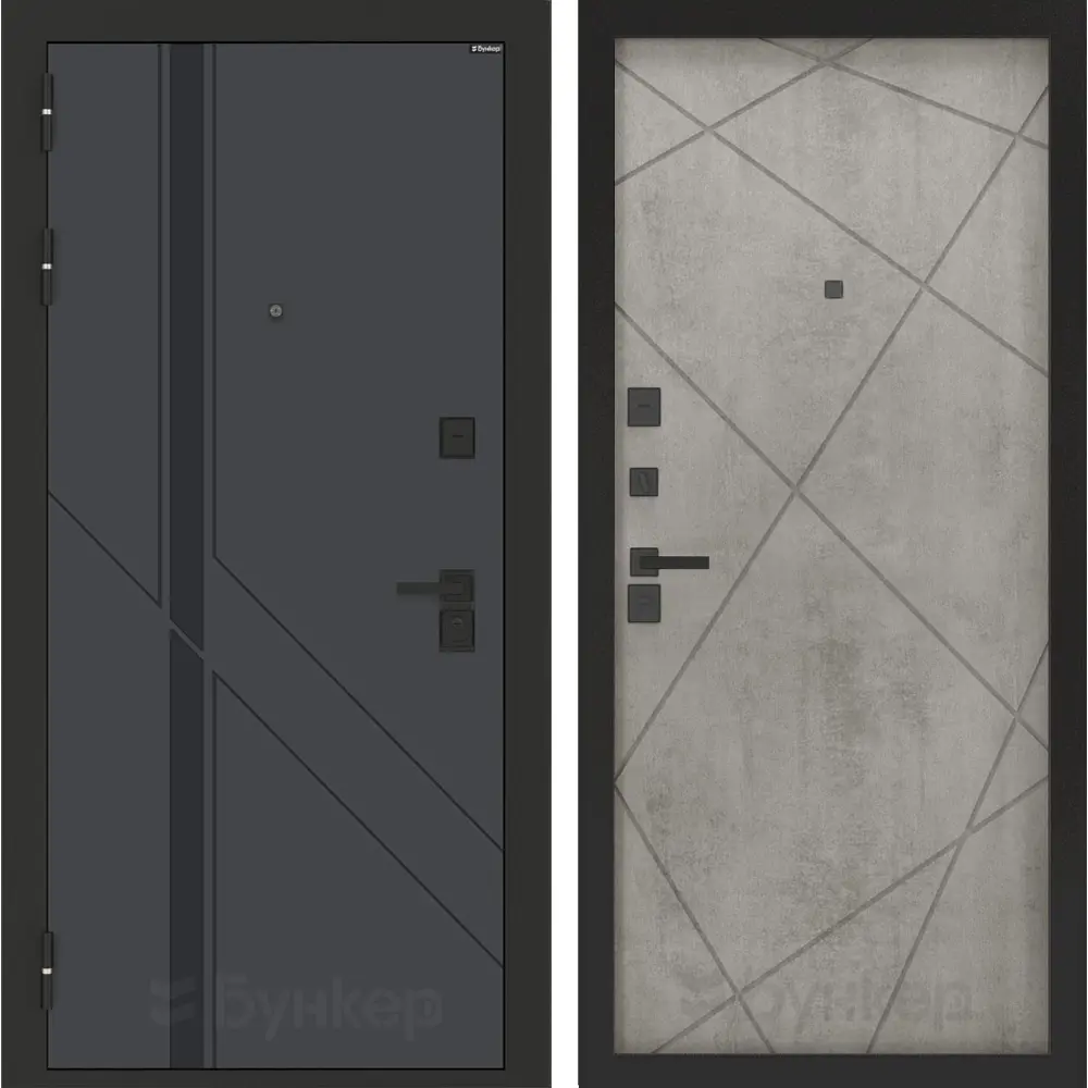 Фото Входная дверь Bunker Бункер BN-12 левый 205x96см цвет веллюто оскуро/бетон светлый с панелью ФЛ-291 Фото Входная дверь Bunker Бункер BN-12 левый 205x96см цвет веллюто оскуро/бетон светлый с панелью ФЛ-291