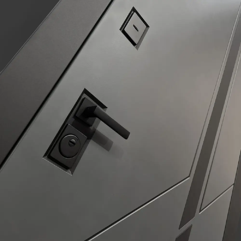 Фото 2 Входная дверь Bunker Бункер BN-12 правый 205x96см цвет веллюто оскуро/бетон светлый с панелью ФЛ-291