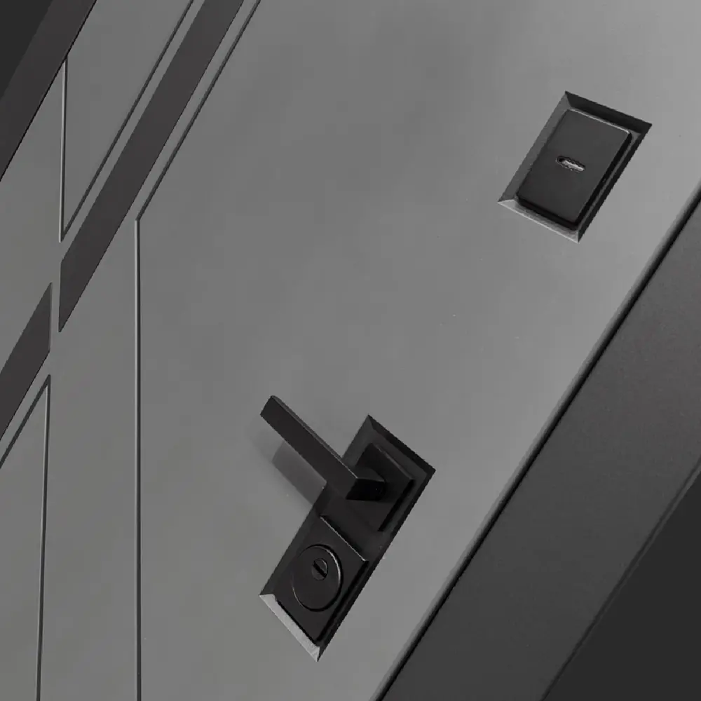 Фото 5 Входная дверь Bunker Бункер BN-12 левый 205x88см цвет веллюто оскуро/серый софт рельеф с панелью Хомс Фото 5 Входная дверь Bunker Бункер BN-12 левый 205x88см цвет веллюто оскуро/серый софт рельеф с панелью Хомс