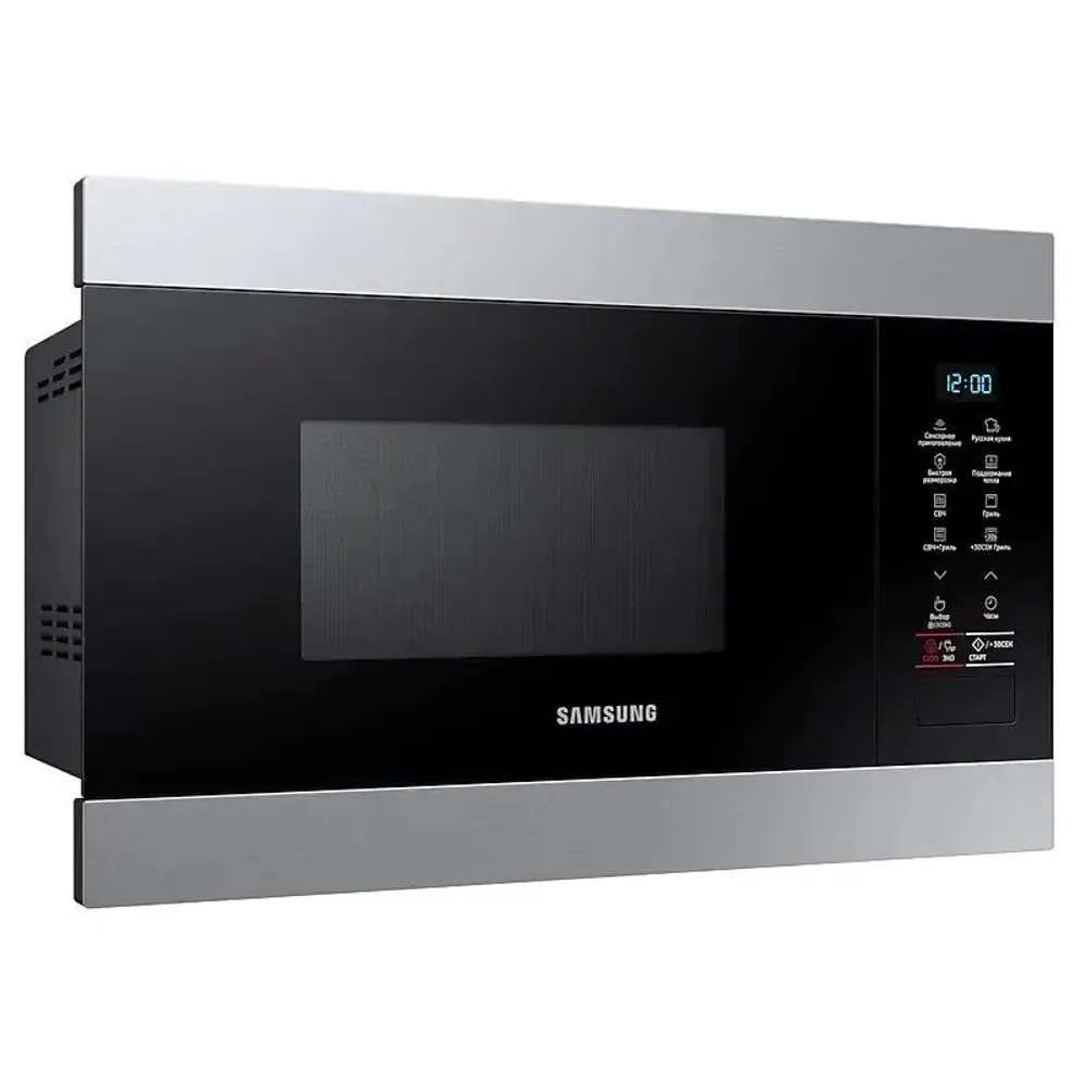 Фото 3 Встраиваемая микроволновая печь Samsung MS22M8074AT 22 л 59.5x38x30.6 см цвет нержавеющая сталь
