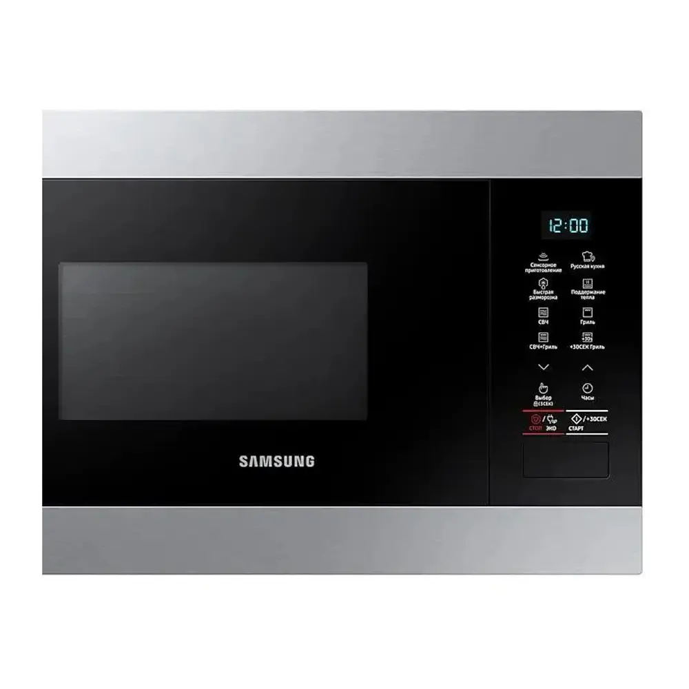 Фото 5 Встраиваемая микроволновая печь Samsung MS22M8074AT 22 л 59.5x38x30.6 см цвет нержавеющая сталь