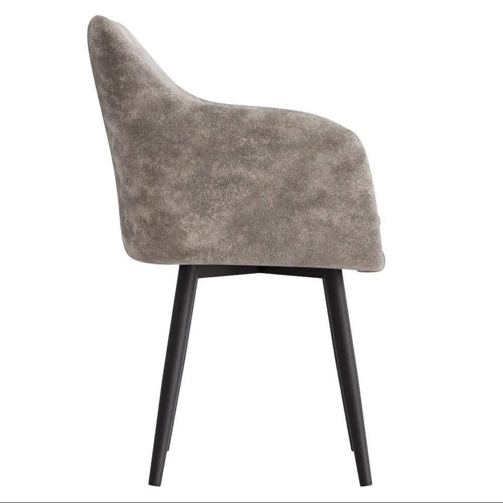 Фото 4 Стул ТРЕВИС XL Столбург ткань Блис 46 какао / каркас стелс черный металл Фото 4 Стул ТРЕВИС XL Столбург ткань Блис 46 какао / каркас стелс черный металл