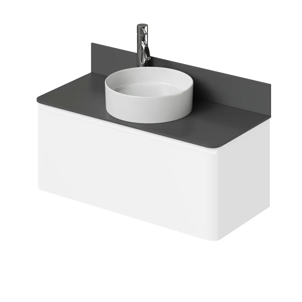 Фото Тумба под раковину подвесная Итана 4657839164708 100см цвет эмаль белый глянец Фото Тумба под раковину подвесная Итана 4657839164708 100см цвет эмаль белый глянец