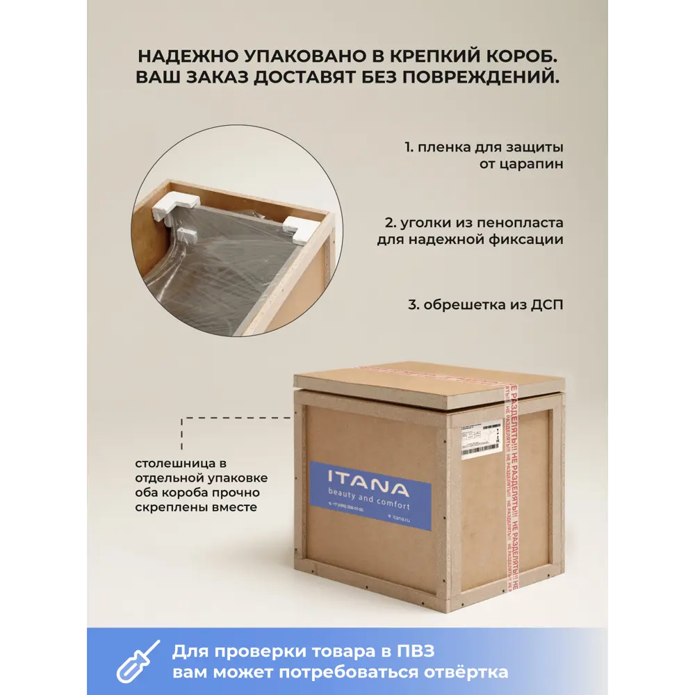 Фото 11 Тумба под раковину подвесная Итана 4657839164708 100см цвет эмаль белый глянец Фото 11 Тумба под раковину подвесная Итана 4657839164708 100см цвет эмаль белый глянец