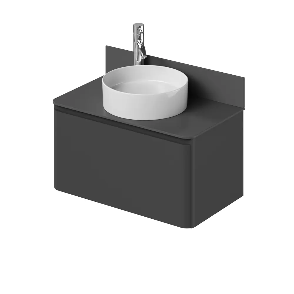 Фото Тумба под раковину подвесная Итана 4657839164623 80см цвет графит Фото Тумба под раковину подвесная Итана 4657839164623 80см цвет графит