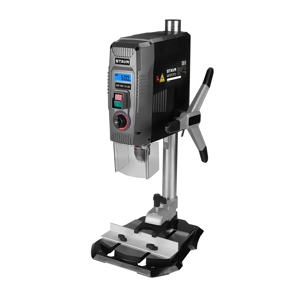 Фото Станок сверлильный Stavr SDP 750-13-LCD 750 Вт 2600 об/мин лазерный указатель подсветка LCD дисплей с регулировкой оборотов