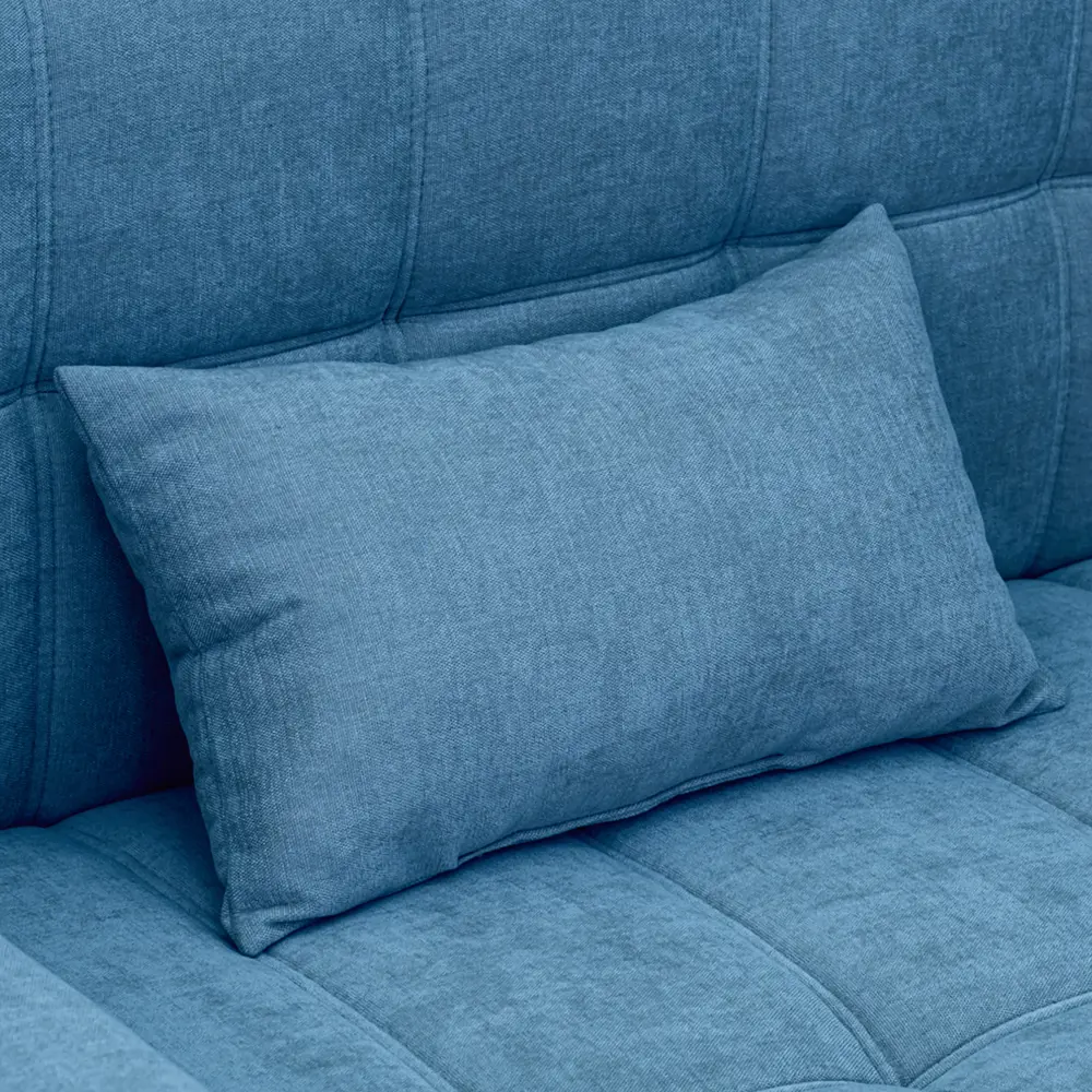 Фото 8 Диван раскладной Romack Merlin 141x83x77 см велюр цвет джинс Фото 8 Диван раскладной Romack Merlin 141x83x77 см велюр цвет джинс