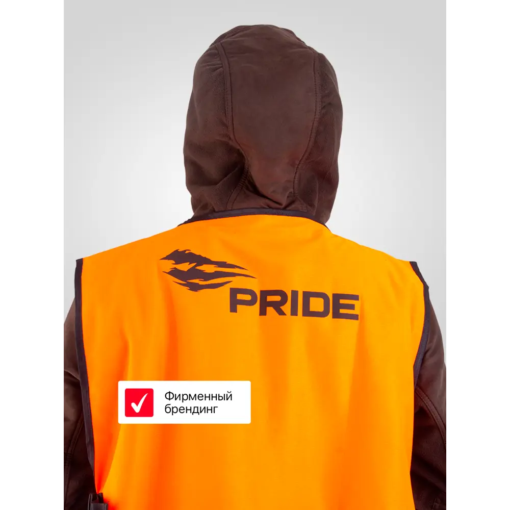 Фото 9 Жилет сигнальный Pride ЕР-00006218-44/50 оранжевый размер 44-50 Фото 9 Жилет сигнальный Pride ЕР-00006218-44/50 оранжевый размер 44-50
